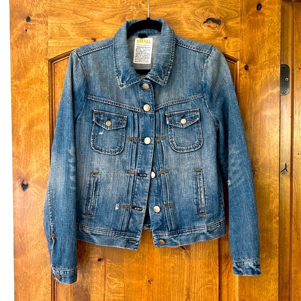J.Crew Distressed Denim Jacket